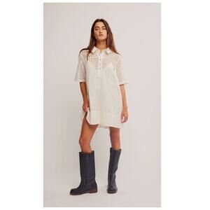 Free People Remino Eyelet Minidress Size Medium